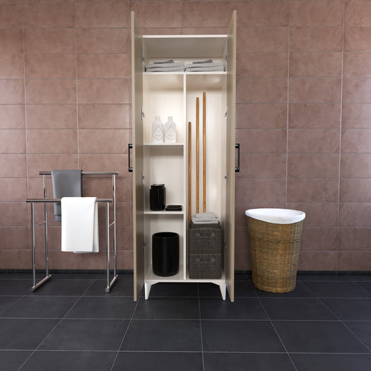 Perlomi 2 Kapaklı Çok Amaçlı Banyo Dolabı Sahra PERB001