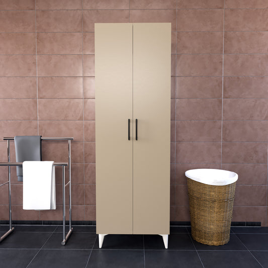 Perlomi 2 Kapaklı Çok Amaçlı Banyo Dolabı Sahra PERB001